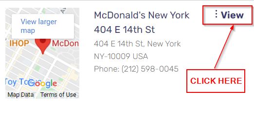 Mcdonalds Near me