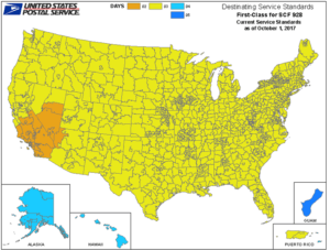 usps First class mail delivery time