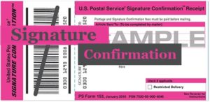 What is USPS Signature Confirmation?