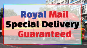 Royal Mail Special Delivery | by 9 a.m. | by 1 p.m.